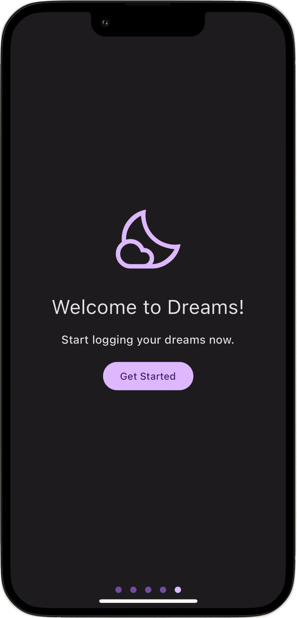 Dreams - Your AI Dream Journal app home screen